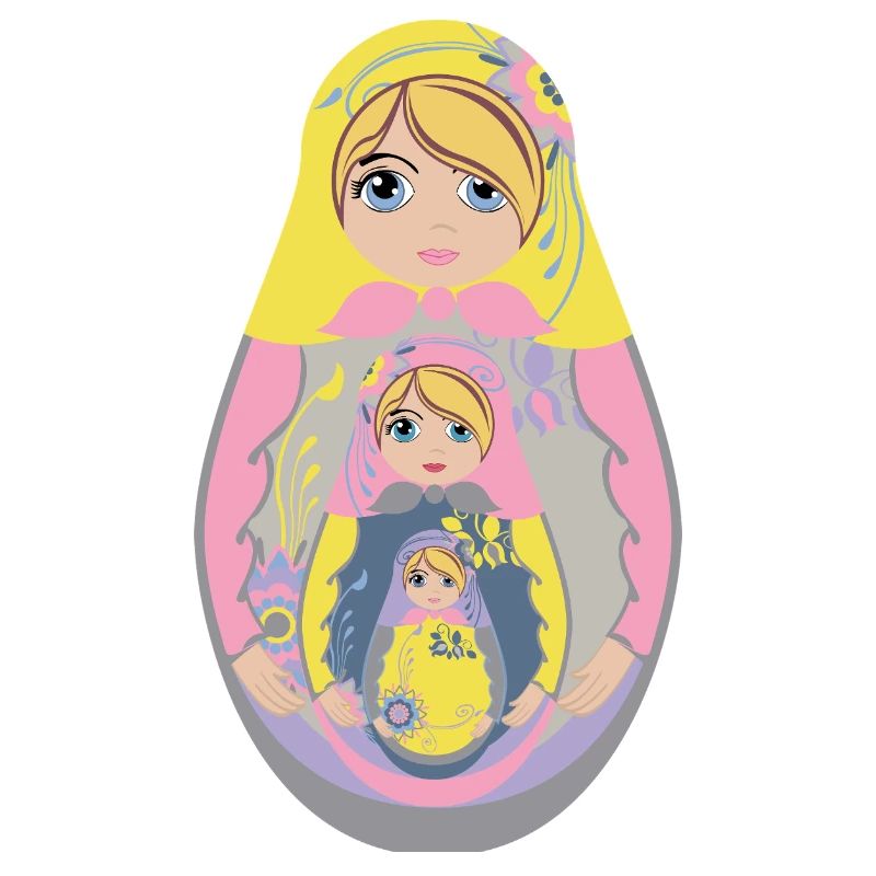 Nesting Matryoshka Doll Design