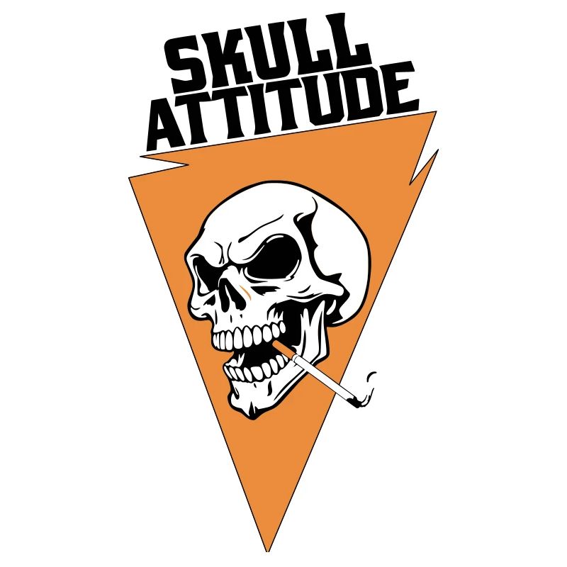 Crâne Rebelle avec Cigarette Triangle