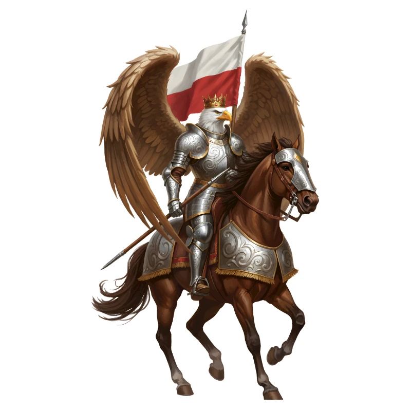 Aigle polonais cavalier de hussard ailé