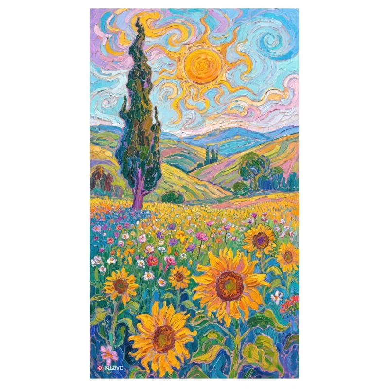 Sunflowers in Impressionism
