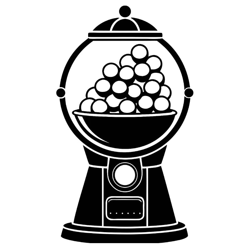 Machine à boules de chewing-gum