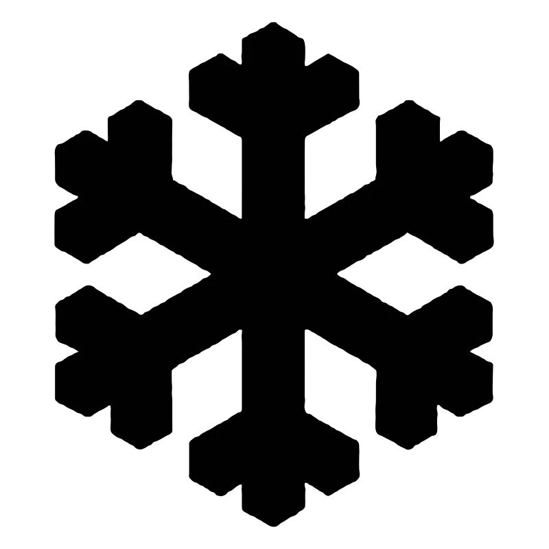 Flocon de neige noir