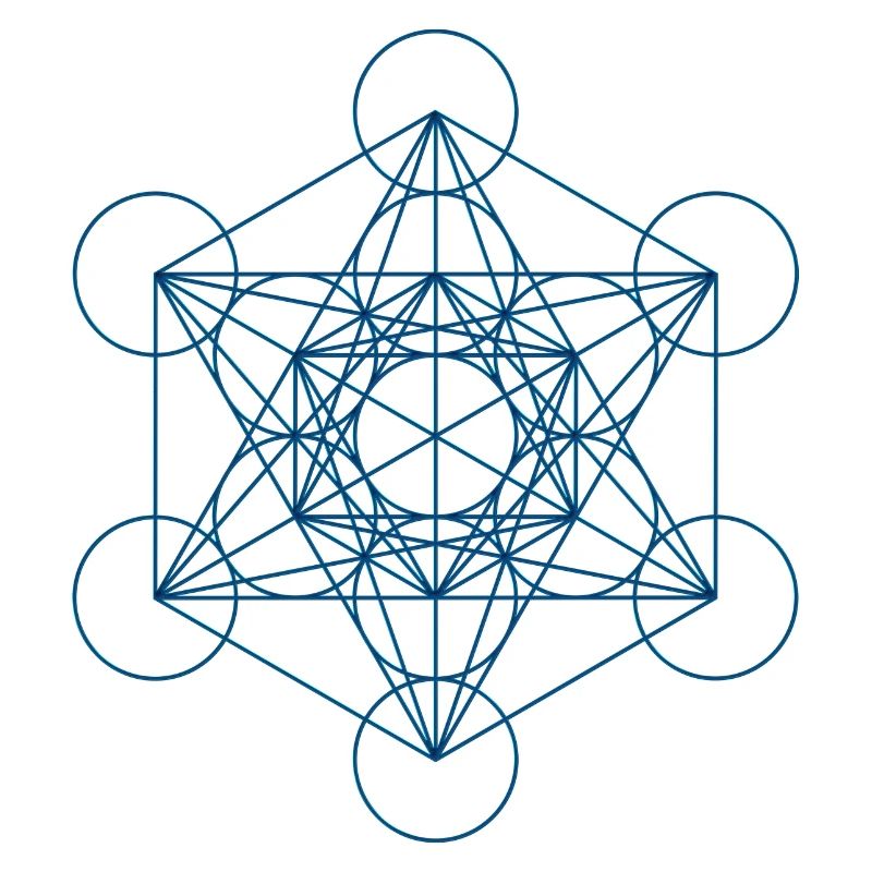 Metatron's Cube - blue