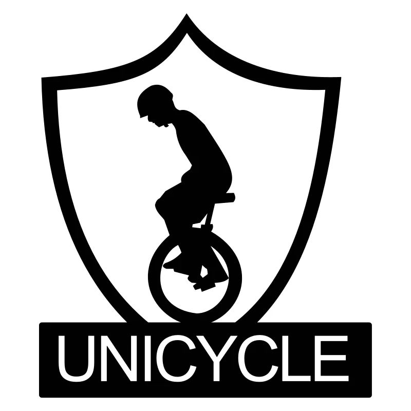 Monocycle, Downhill, A, roue,cavalier de monocycle