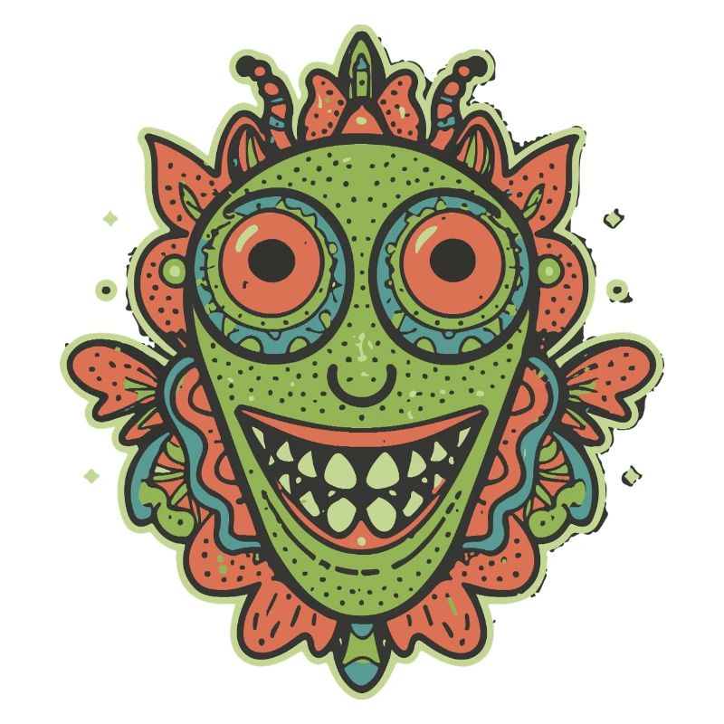 pastèque alien vintage