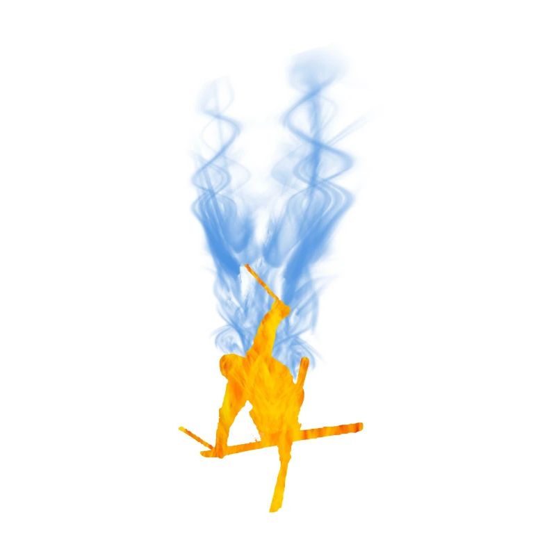 Flamme de ski acrobatique