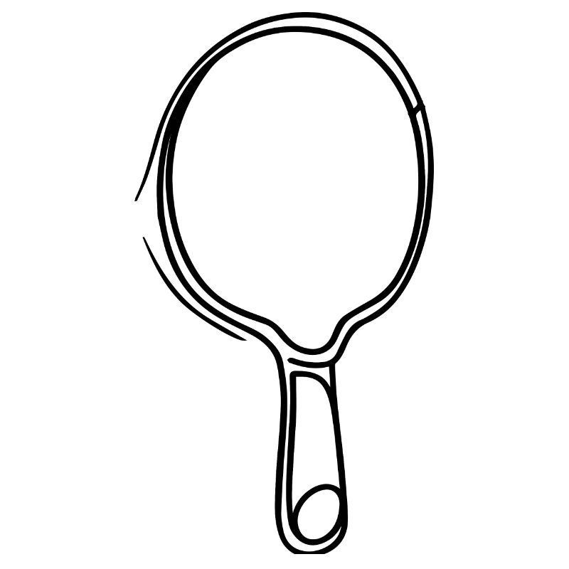 Table Tennis Racket Sketch