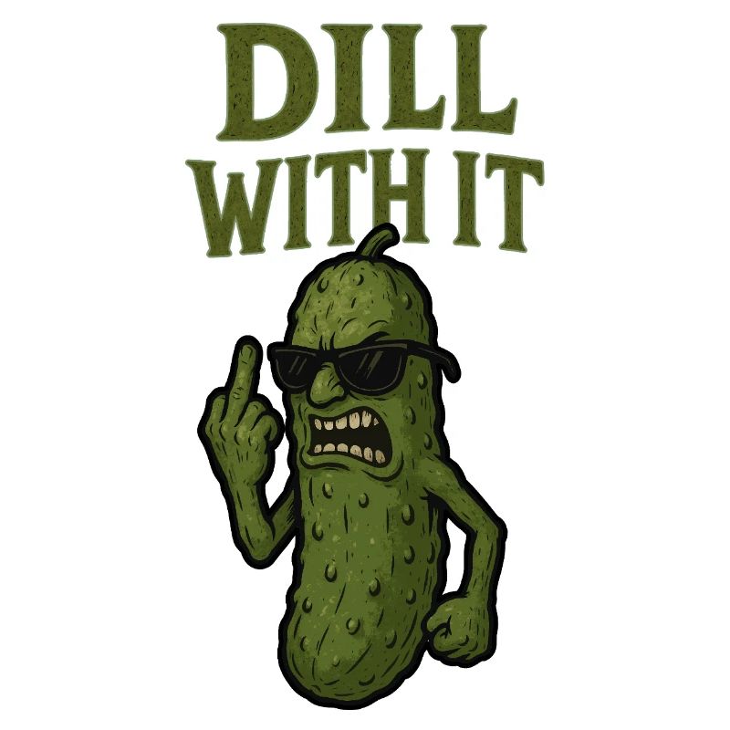 Aneth avec son illustration de cornichon drôle