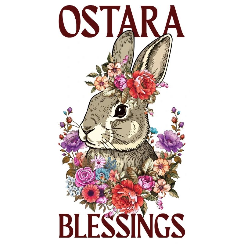 Bénédictions d’Ostara Joyeuses fleurs de lapin de Pâques