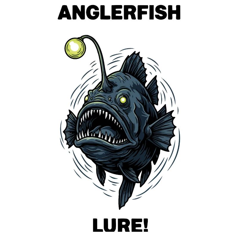 Abyssal monkfish Lure anglerfish