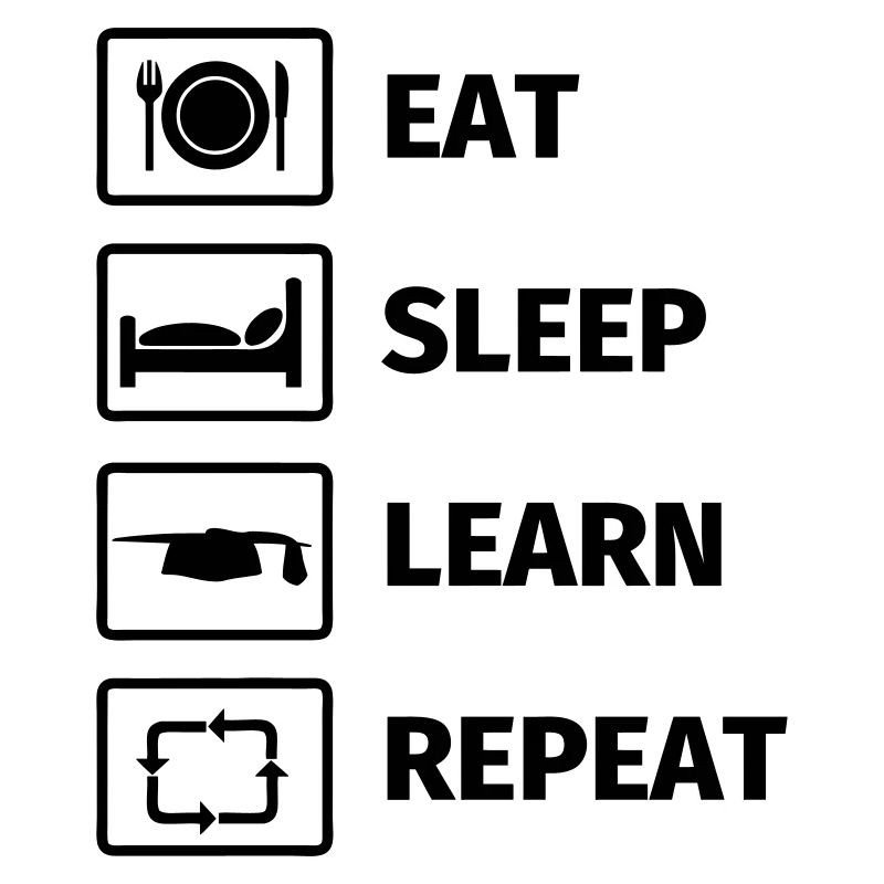 EAT SLEEP LEARN REPEAT