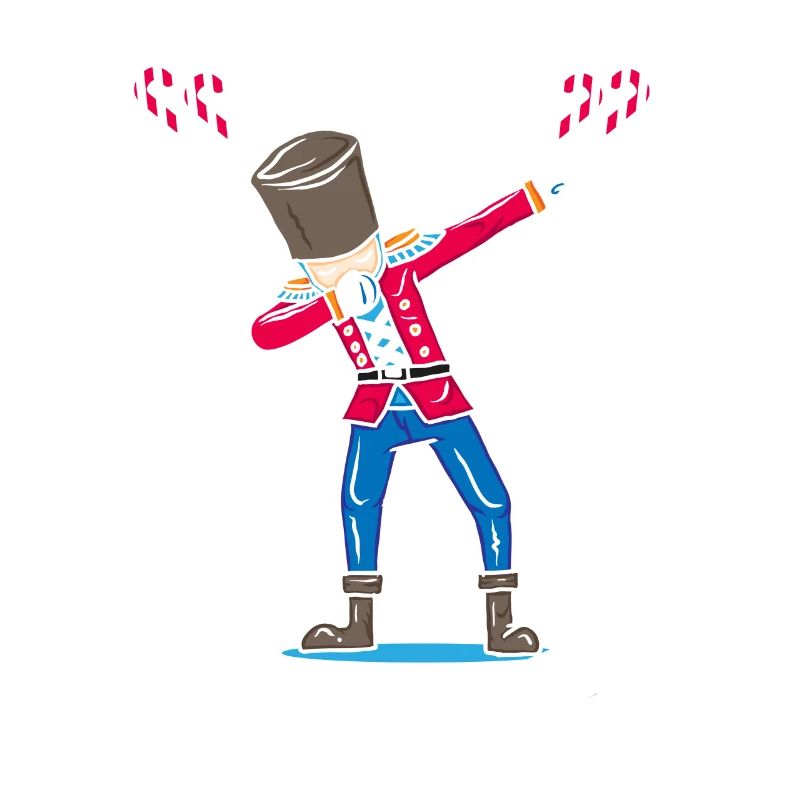 Dabbing Nutcracker Christmas gift DAB