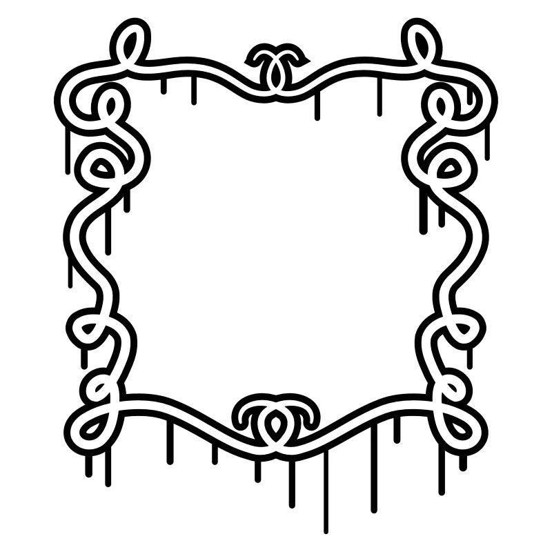 Artistic graffiti frame