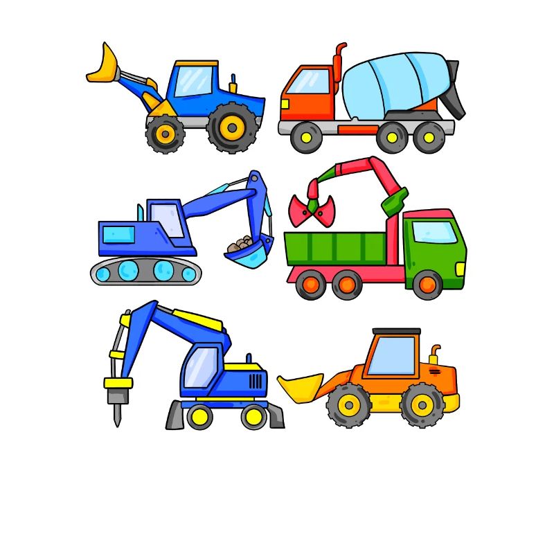 Construction site vehicles