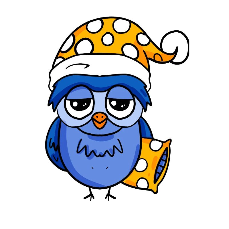 Early riser owl sleeping