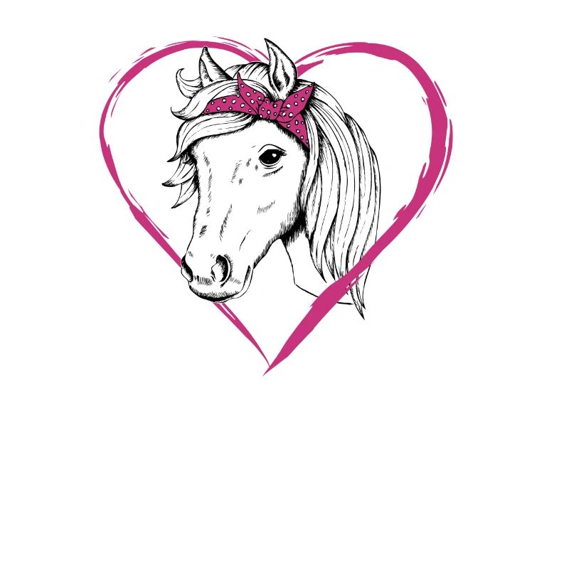 Pferdemädchen Pferde Herz Geschenkidee