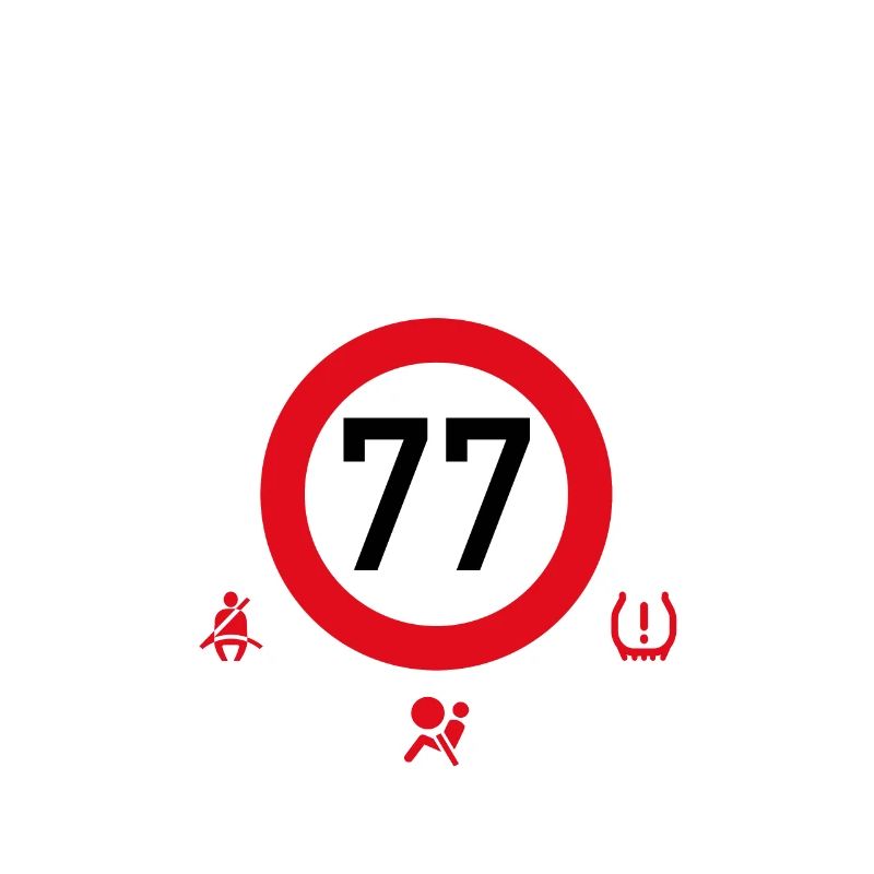 77. Geburtstag Schonend Behandeln 77 Tempolimit 77