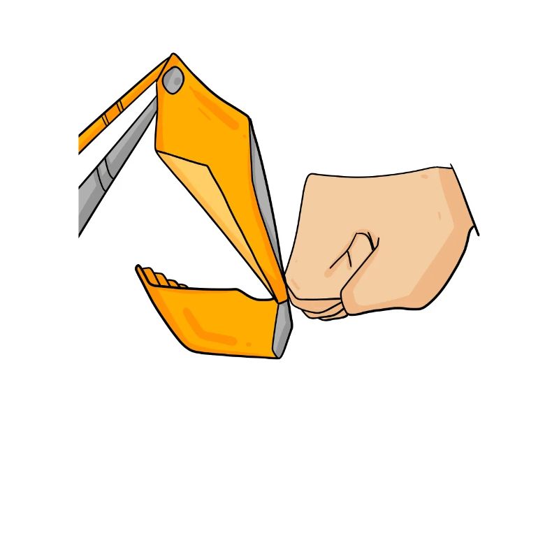 Bagger Baustelle Baggerfahrer Faust