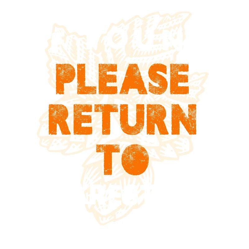 If Found Please Return To Nearest Pub Bar Crawl