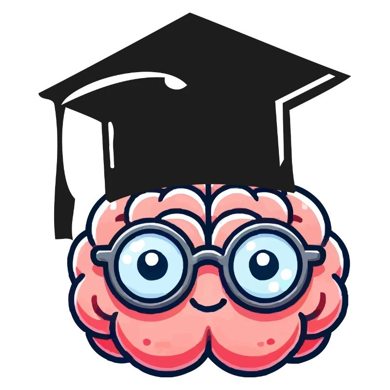 brain comic nerd student