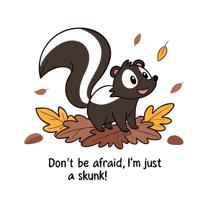 DON'T BE AFRAID I M JUST A SKUNK