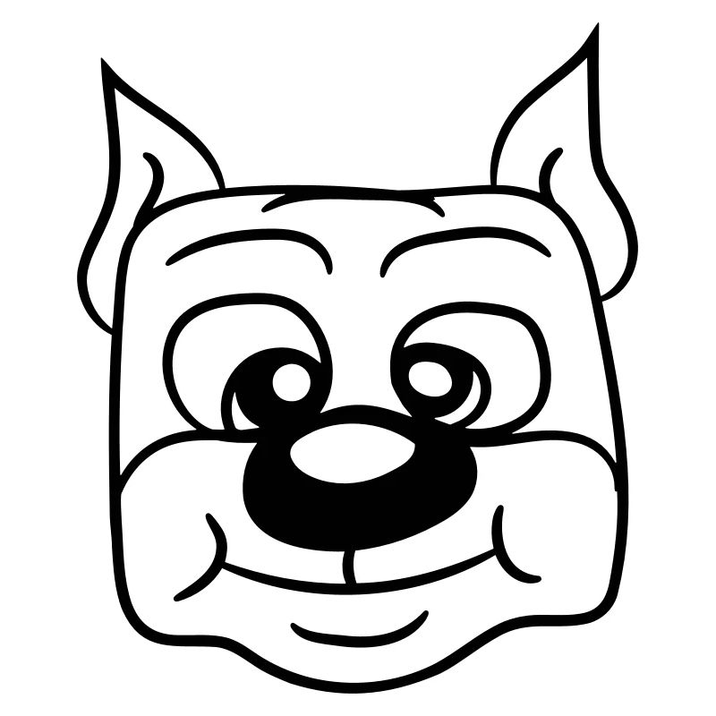 Visage de chien Petit Tête d’animal de compagnie Mignon