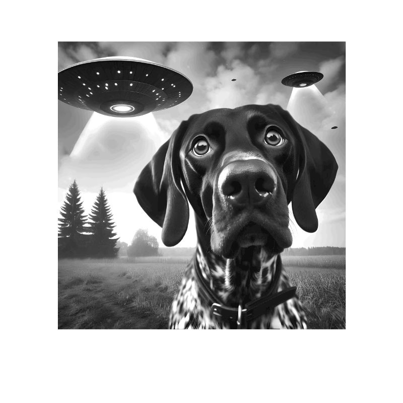 German Shorthaired Pointer Funny Sci-fi Graphic Se
