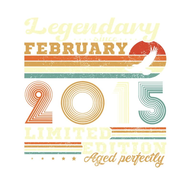 Februar 2015 Vintage Geburtstag 2015 Geschenk