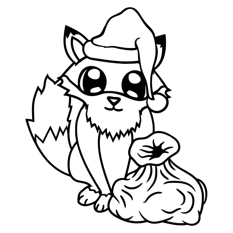 Fuchs Rotfuchs Weihnachtsmann Weihnachten Geschenk