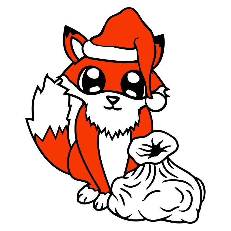 Fuchs Rotfuchs Weihnachtsmann Weihnachten Geschenk