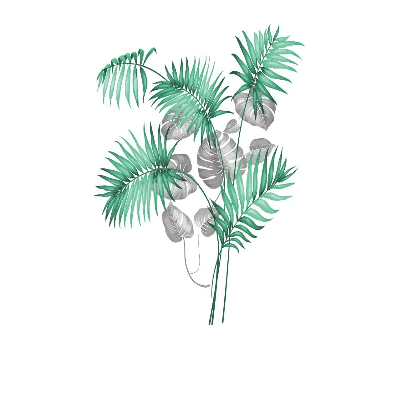 Conception de feuilles tropicales