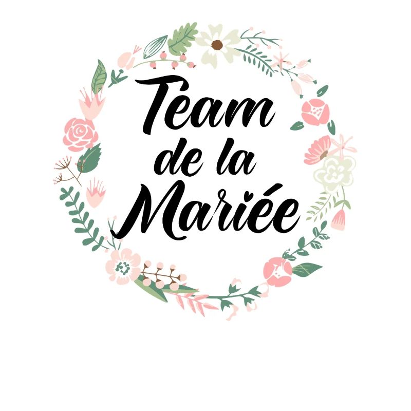 EVJF Team De La Mariée Future Mariée Bride équipe