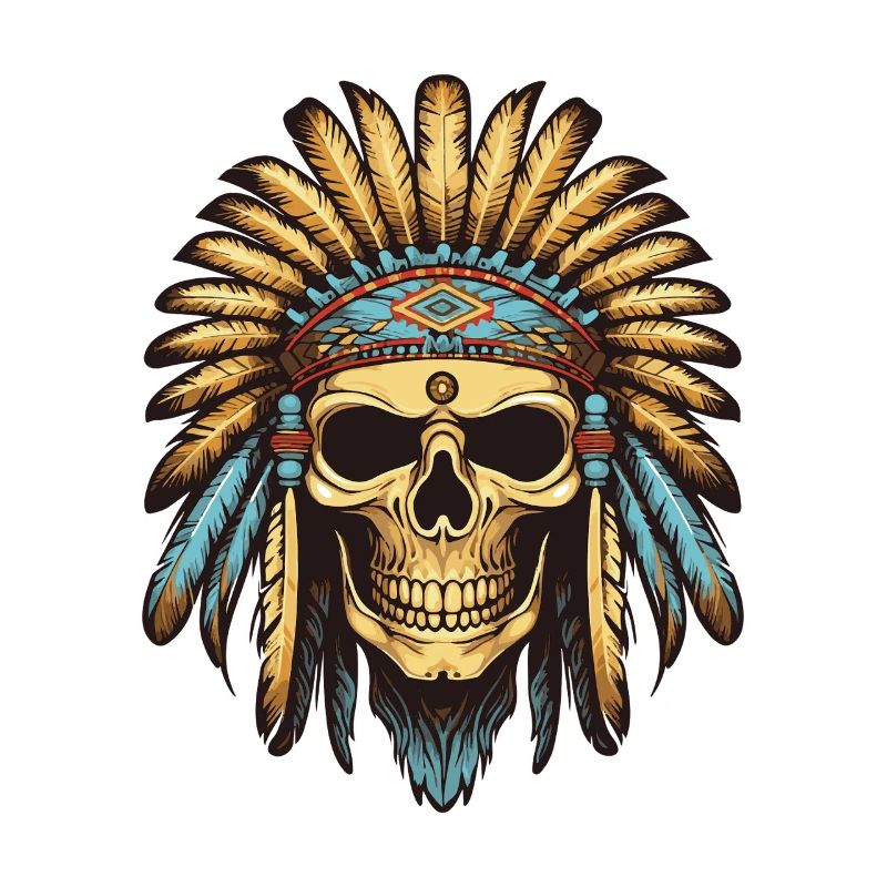 Apache Indian Chief Skull