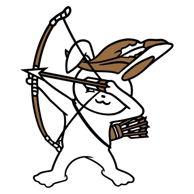 Lapin Archer Médiéval Flèche Tir à l’arc