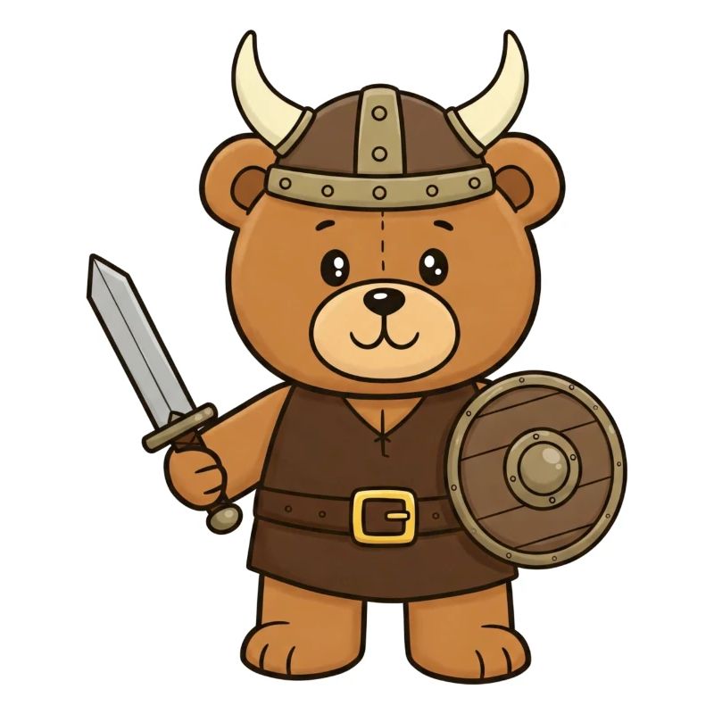 Teddybär Wikinger