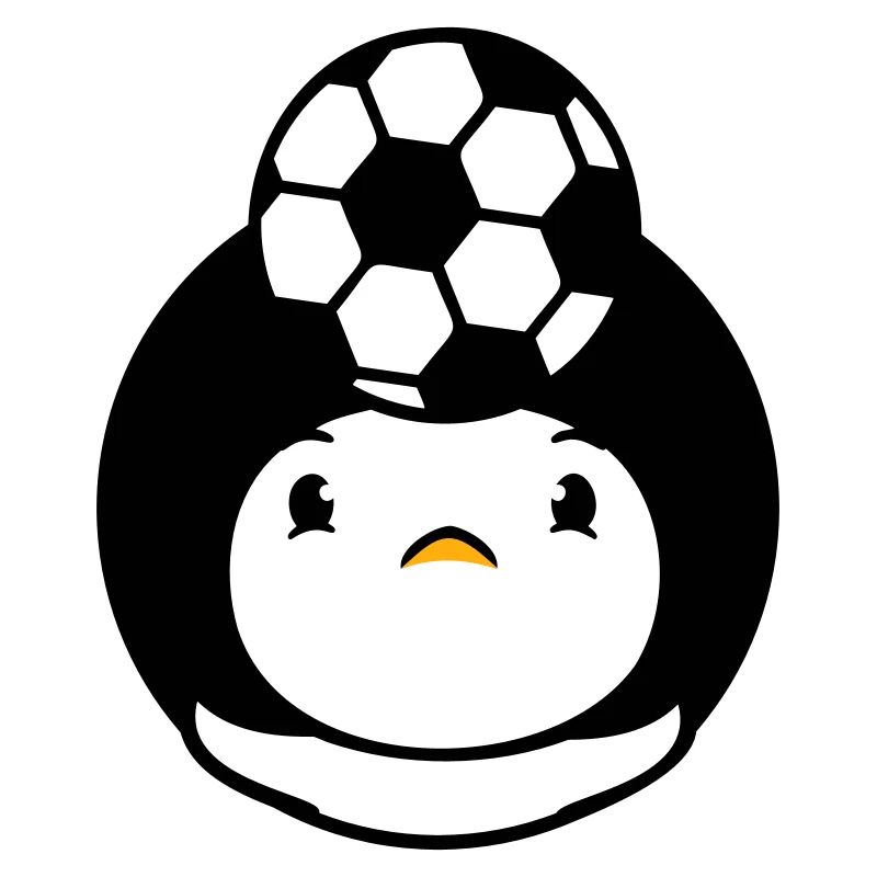 Duck Playing Soccer Header Ball Balancing Head