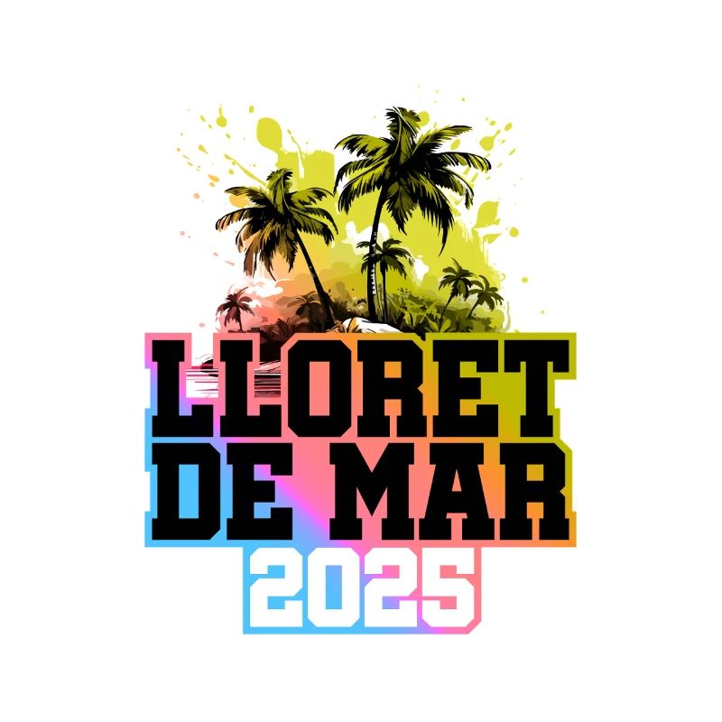 Lloret de Mar 2025 Palm Trees Multicoloured