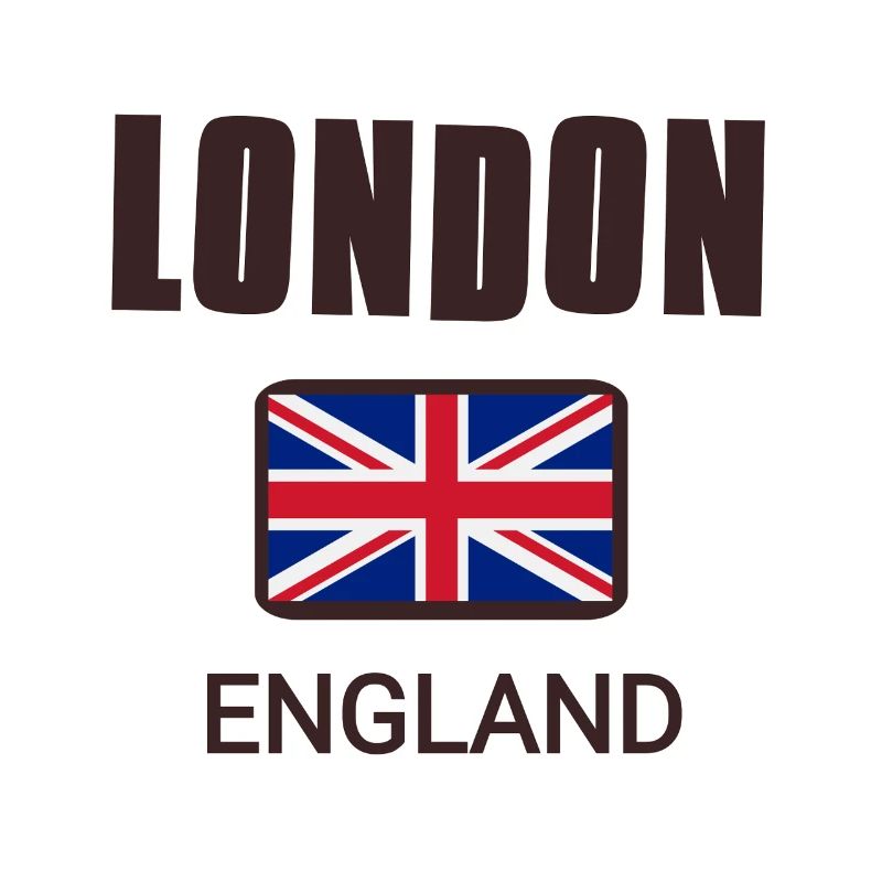 Londres, Angleterre, avec drapeau de l’Angleterre