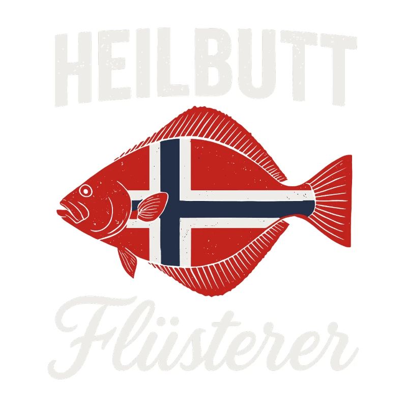 Flétan Whisperer Drapeau de la Norvège