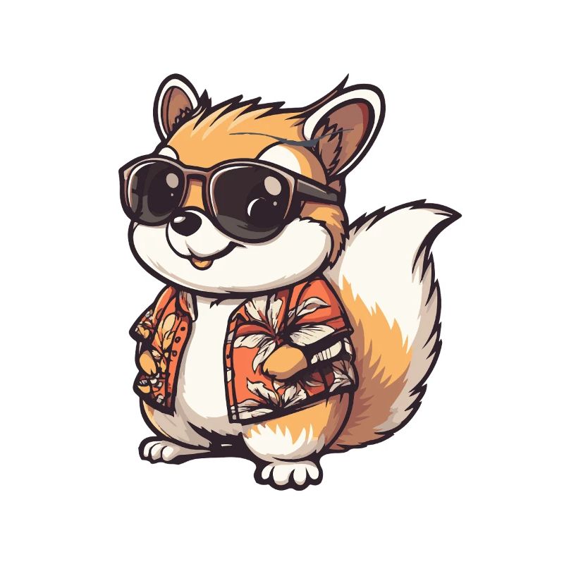 Squirrel Comic Holiday