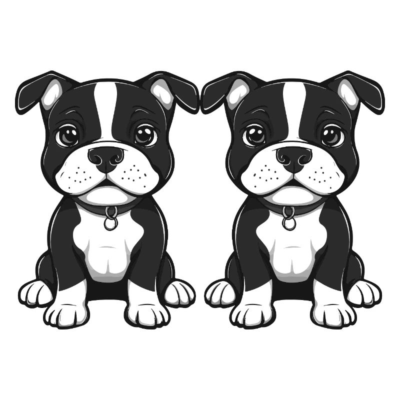 Pit Terrier Dog Comic