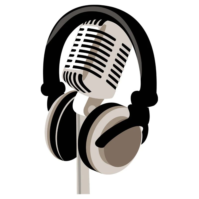 Mikrofon mit Kopfhörern