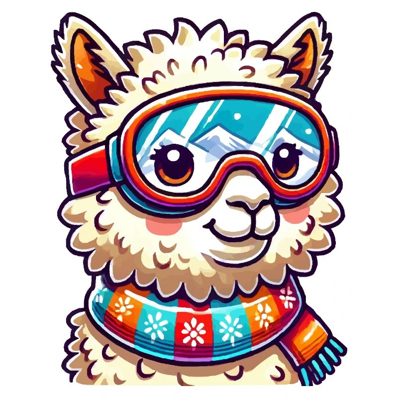 Lunettes de ski Llama Comic