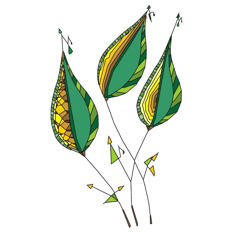 Feuilles décoratives