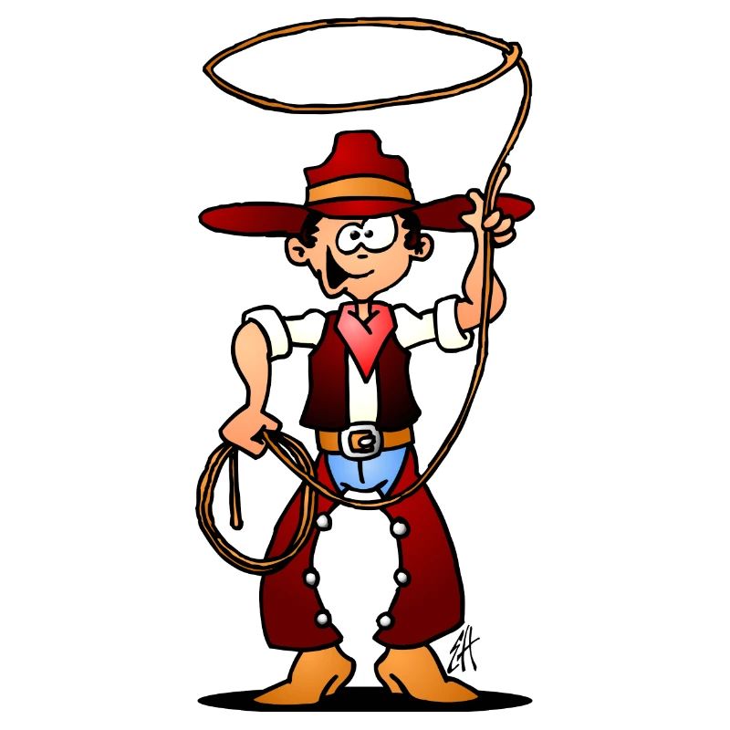 Cowboy avec un lasso