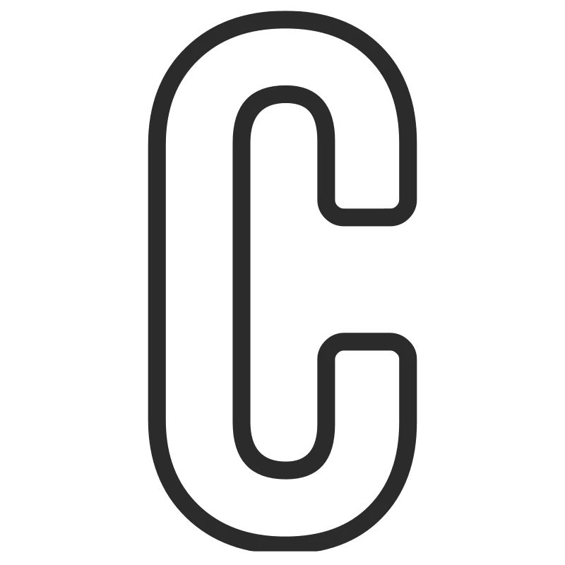 Buchstabe C Typodesign