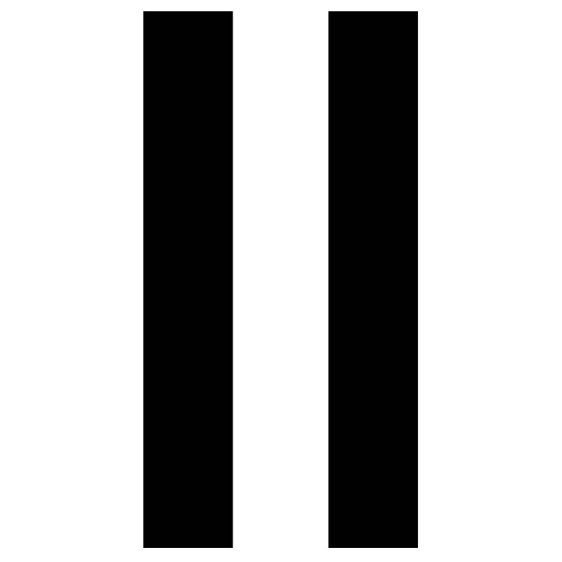 Pause sign – modern minimal design