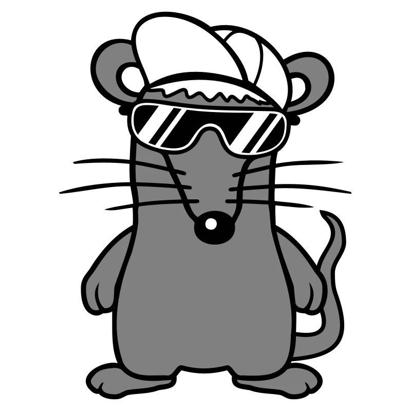 Mouse Sunglasses Cool Cappy Cap Hat Teens