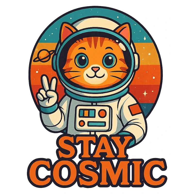 Stay Cosmic – Look chat dans l’espace