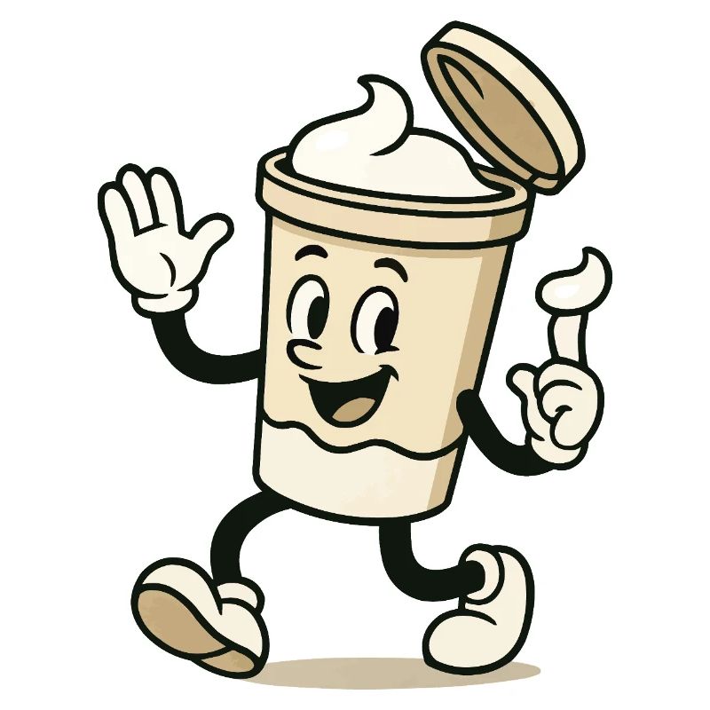 Tasse à glace bande dessinée